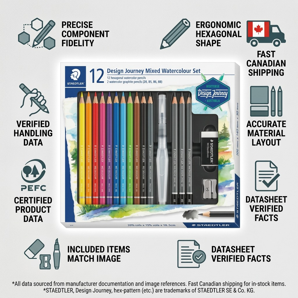 STAEDTLER – Lot mixte pour aquarelle, réf. 61-14610C — vue 8