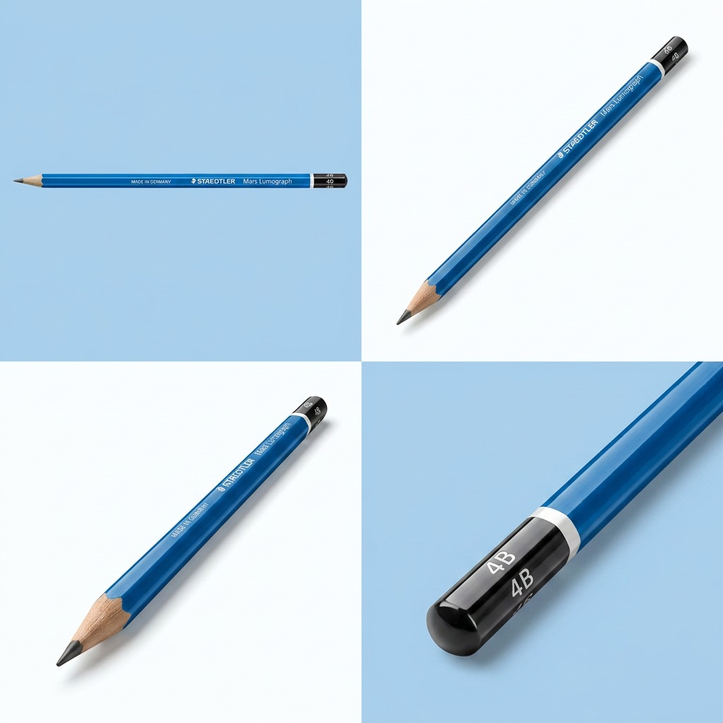 STAEDTLER Mars Lumograph – Crayon graphite 4B, réf. 100-4B-M — vue du produit 5