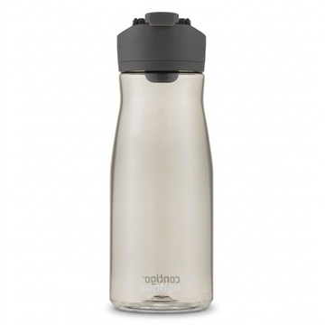 High-resolution pure white backgound product shot of the 32oz charcoal-tinted Contigo Cortland 2.0.