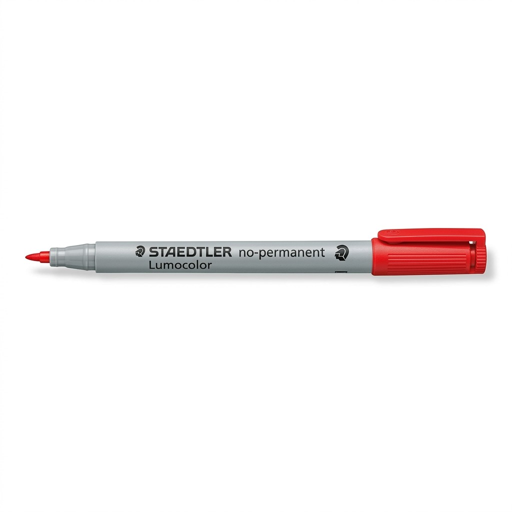 STAEDTLER Lumocolor – Marqueur rouge non permanent fin, réf. 316-2-10 — vue du produit sur fond clair