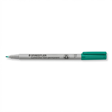 STAEDTLER Lumocolor – Marqueur vert non permanent fin, réf. 316-5-10 — vue du produit sur fond clair