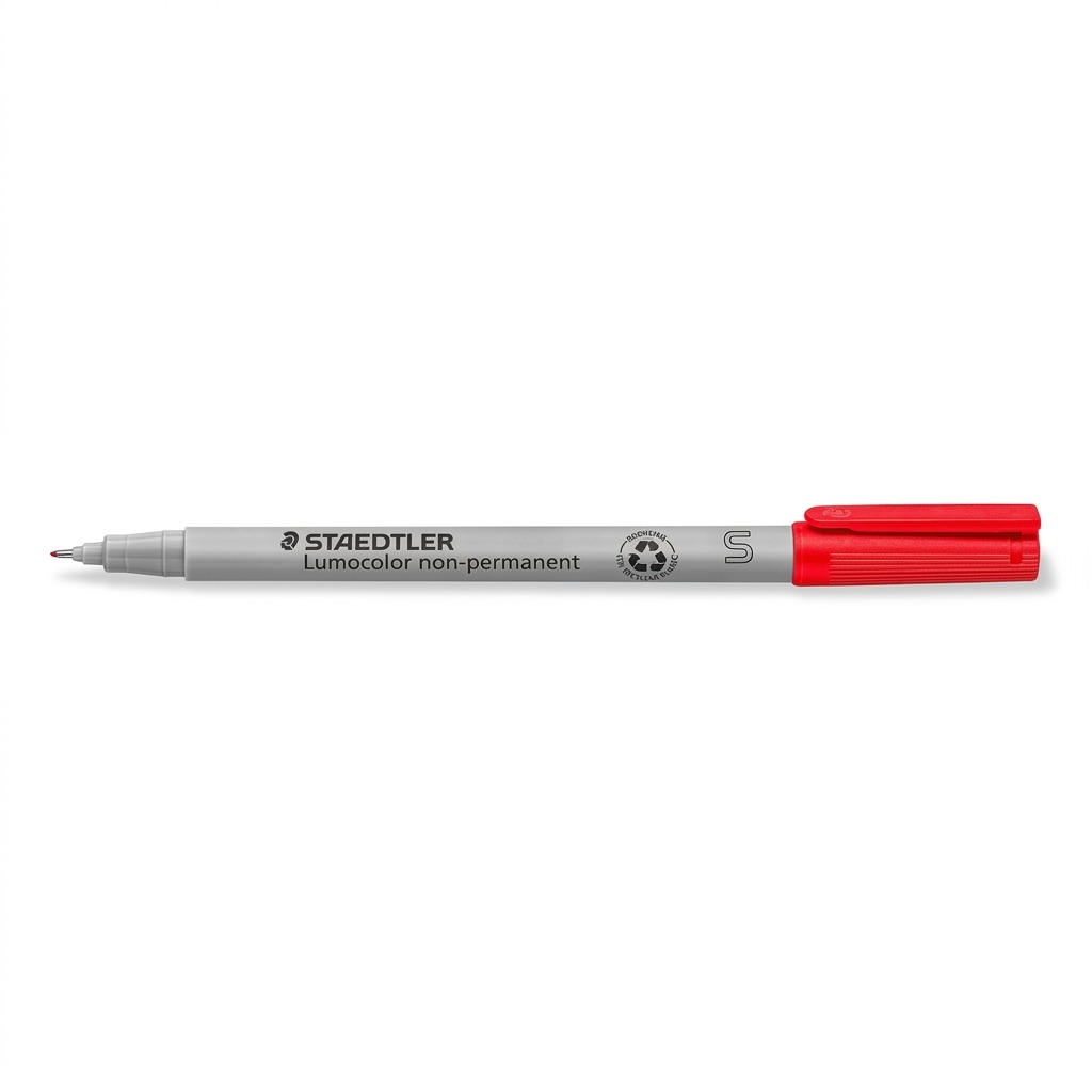 STAEDTLER Lumocolor – Marqueur permanent superfin rouge, réf. 311-2-10 — vue du produit sur fond clair