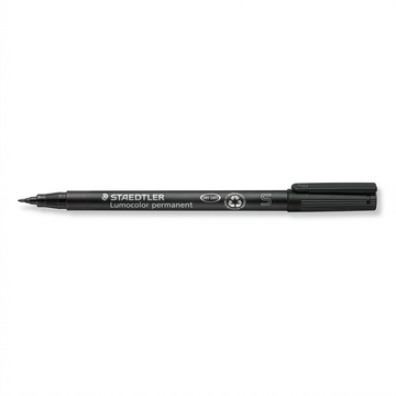 STAEDTLER Lumocolor – Marqueur permanent superfin noir, réf. 313-9-10 — vue du produit sur fond clair