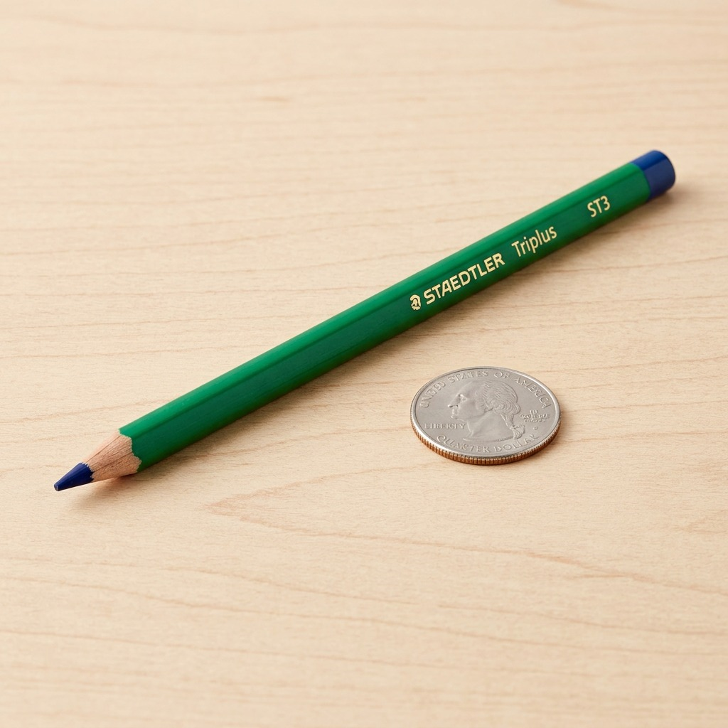 A high-resolution, centered flat-lay hero shot of a cardboard box containing 24 multicolored STAEDTLER triangular watercolor pencils on a pure white background. The front of the box features a large watercolor illustration of a turquoise sea turtle, with the STAEDTLER logo and additional text. A vertical strip on the right side of the box shows individual pencil pre-sharpened leads and tips. This is a premium ecommerce product image with clean edges and accurate colors.