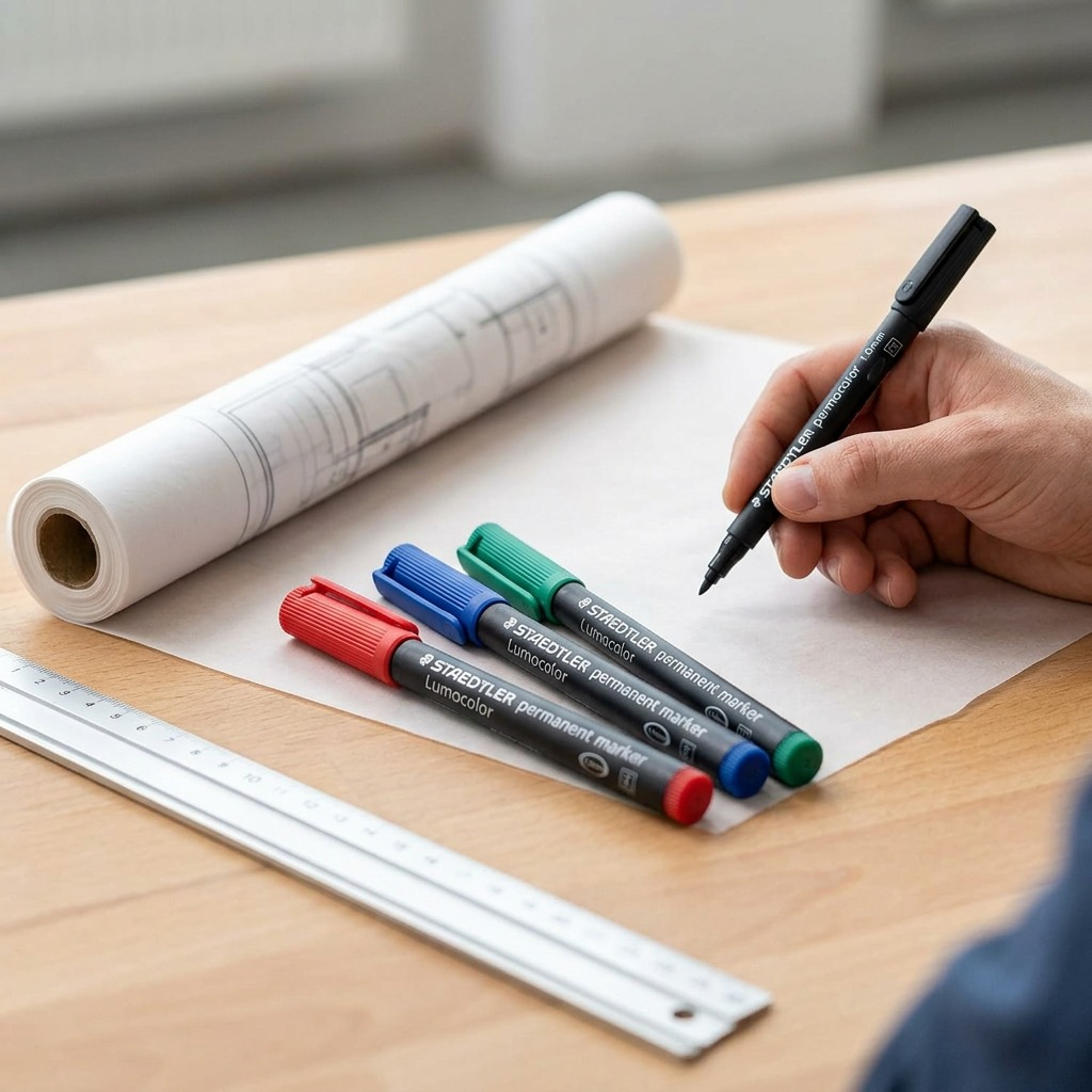 STAEDTLER Lumocolor – 4 marqueurs permanents universels, réf. 314-WP4-10 — vue du produit 4