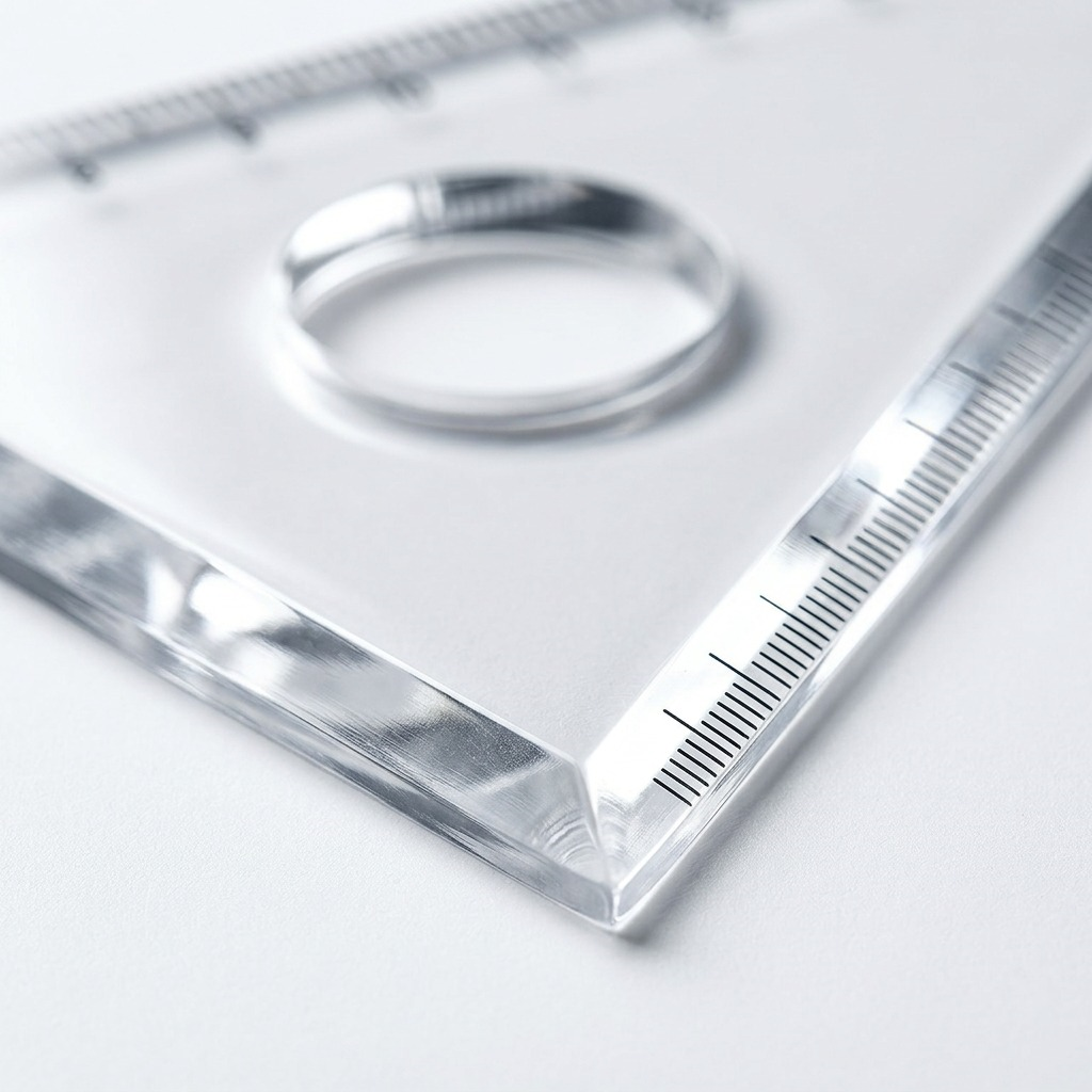STAEDTLER – Équerre transparente 8 po, 30°/60°, réf. 964-08-60-NA — gros plan