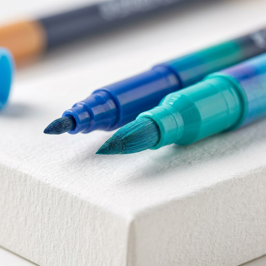 STAEDTLER 36 marqueurs aquarellables, réf. 3001-TB36-02 — gros plan des détails