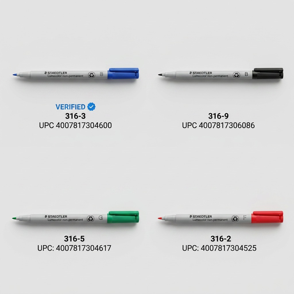 STAEDTLER Lumocolor – Marqueur rouge non permanent fin, réf. 316-2-10 — vue du produit 5