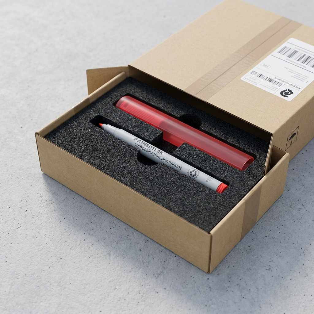 STAEDTLER Lumocolor – Marqueur rouge non permanent fin, réf. 316-2-10 — vue du produit 7