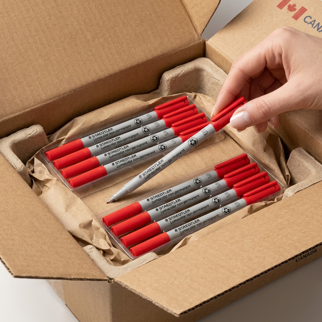 STAEDTLER Lumocolor – Marqueur permanent superfin rouge, réf. 311-2-10 — vue du produit 7