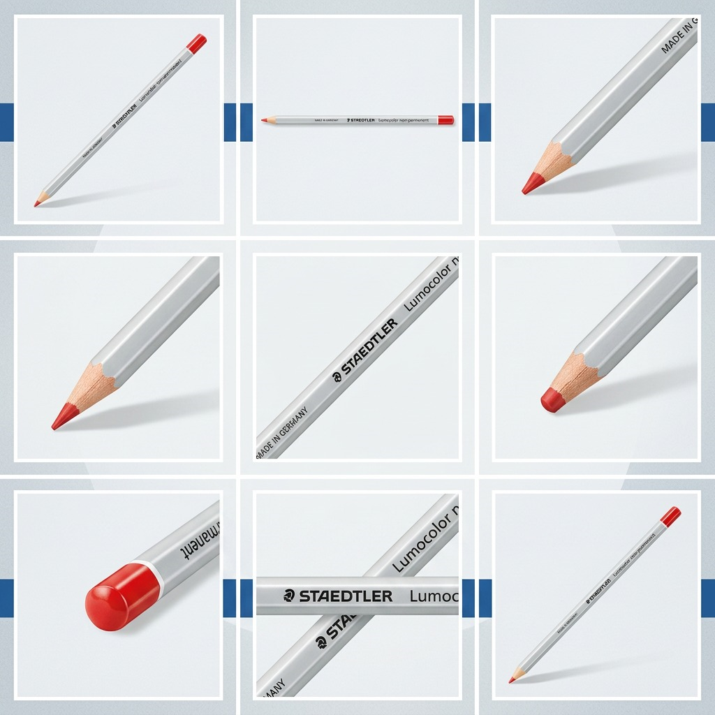 STAEDTLER Omnichrom – Crayon rouge, réf. 108-2-10 — vue du produit 5