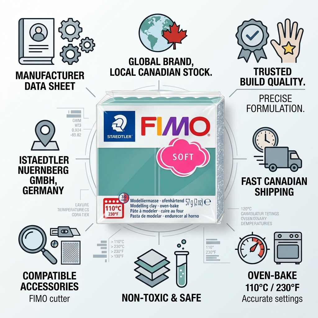 FIMO Soft – Pâte vague océanique 57 g, réf. 8020-T36 — détail du produit