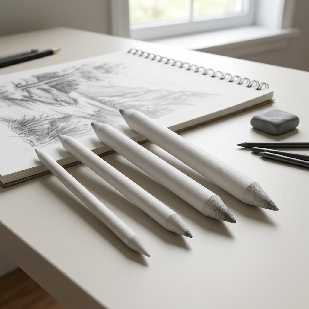 STAEDTLER – Lot de 4 estompes de formats variés, réf. 5426-S-BK4 — vue sur fond clair