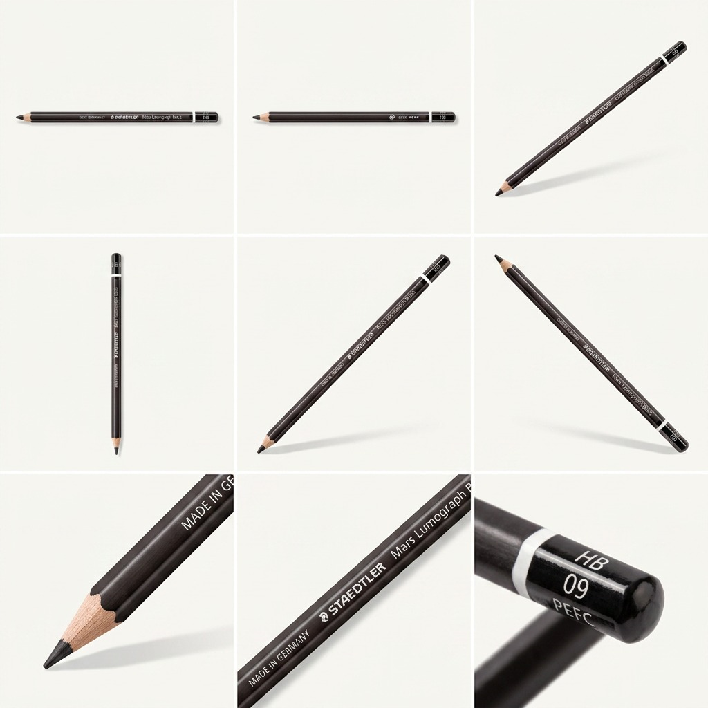 STAEDTLER Mars Lumograph – Crayon graphite 2B, réf. 100B-2B-M — vue du produit sur fond clair