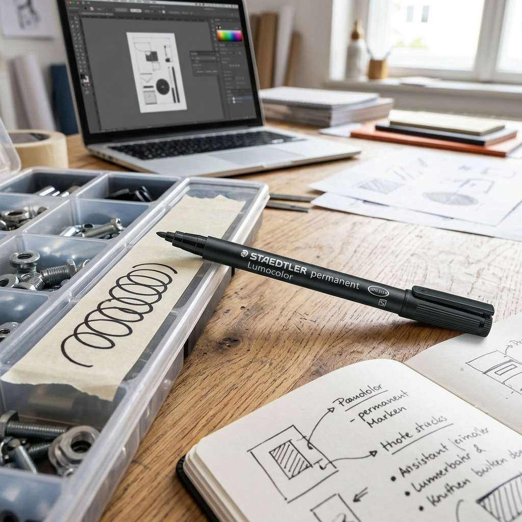 STAEDTLER Lumocolor – Marqueur permanent superfin noir, réf. 313-9-10 — vue du produit 4