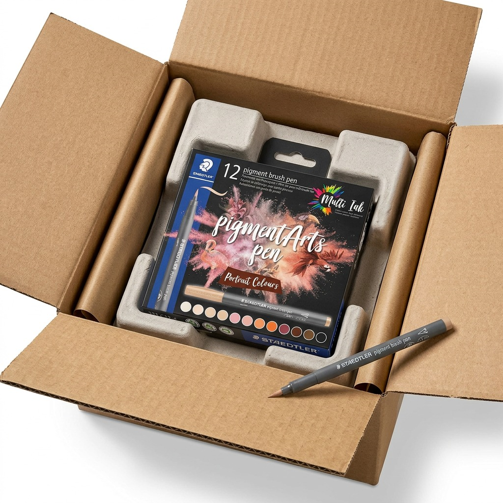 STAEDTLER Pigment Arts Brush – Lot de 12 couleurs portrait, réf. 371-C12-4-10-35 — vue 7