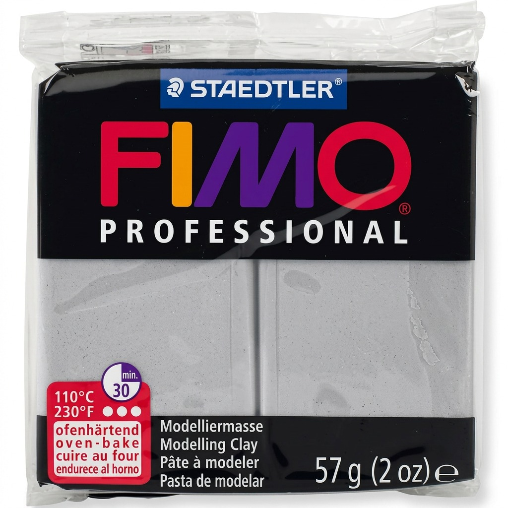 FIMO Professional – Pâte gris dauphin 57 g, réf. 8005-80 — vue du produit sur fond clair