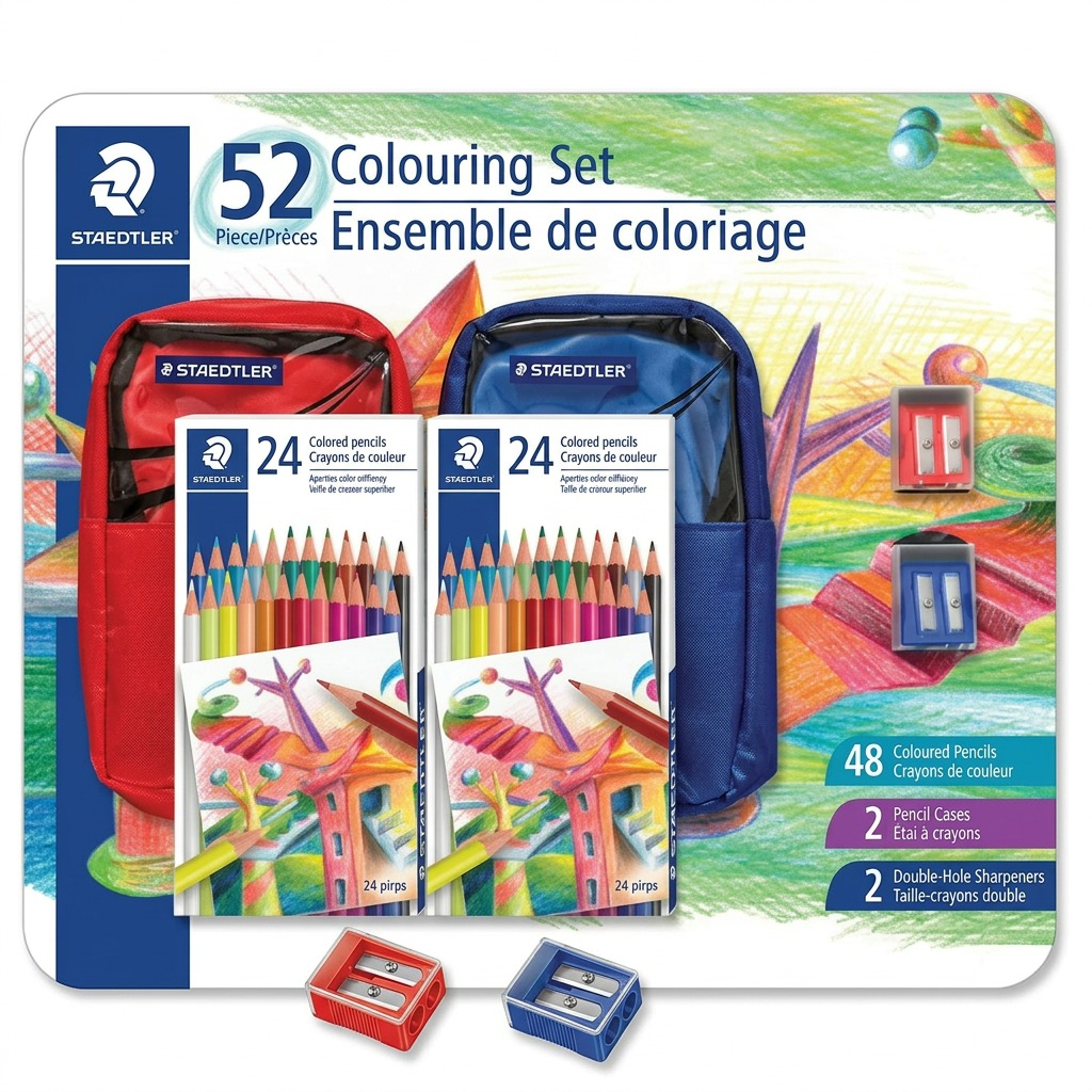 STAEDTLER coloriage de 52 pièces, réf. 175-SET-O-03 — vue du produit sur fond clair