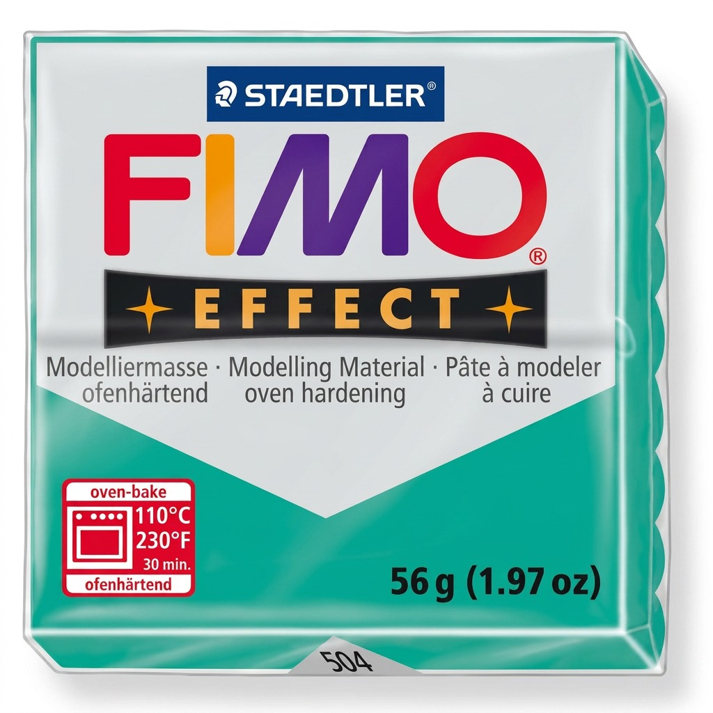 FIMO Effect – Pâte verte 57 g, réf. 8020-504 — vue de l’emballage
