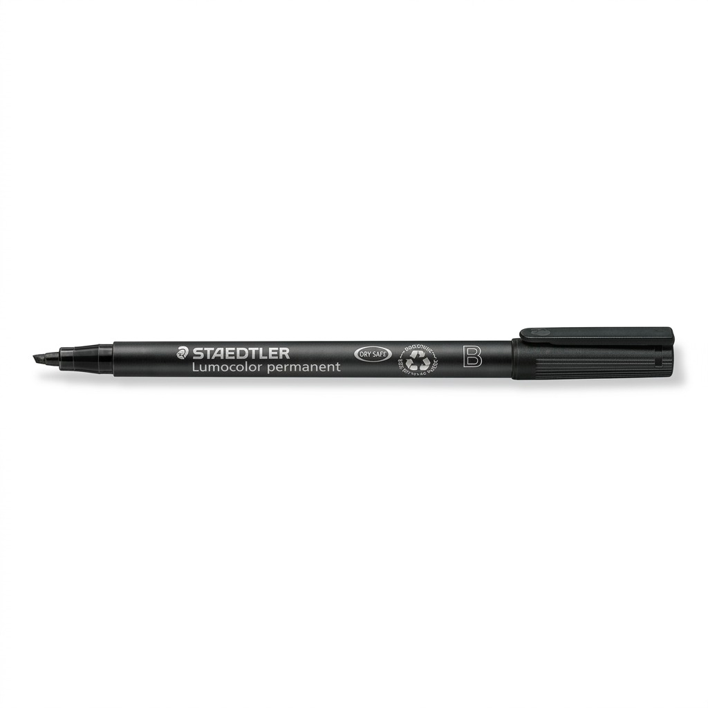 STAEDTLER Lumocolor – Marqueur permanent noir large, réf. 314-9-10 — vue du produit sur fond clair