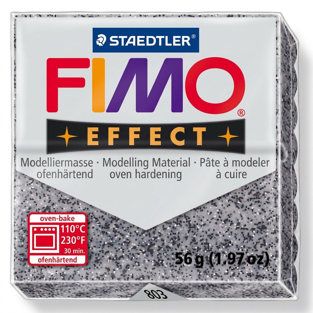 FIMO Effect – Pâte effet pierre granite 57 g, réf. 8020-803 — vue de l’emballage
