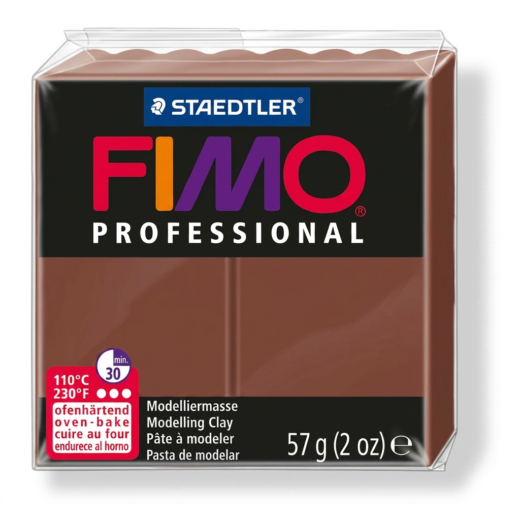 FIMO Professional – Pâte chocolat 57 g, réf. 8005-77 — vue de l’emballage