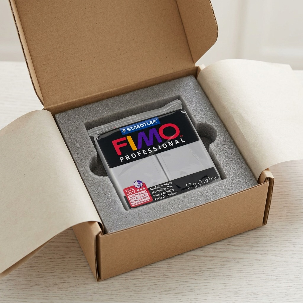 FIMO Professional – Pâte gris dauphin 57 g, réf. 8005-80 — vue de l’emballage