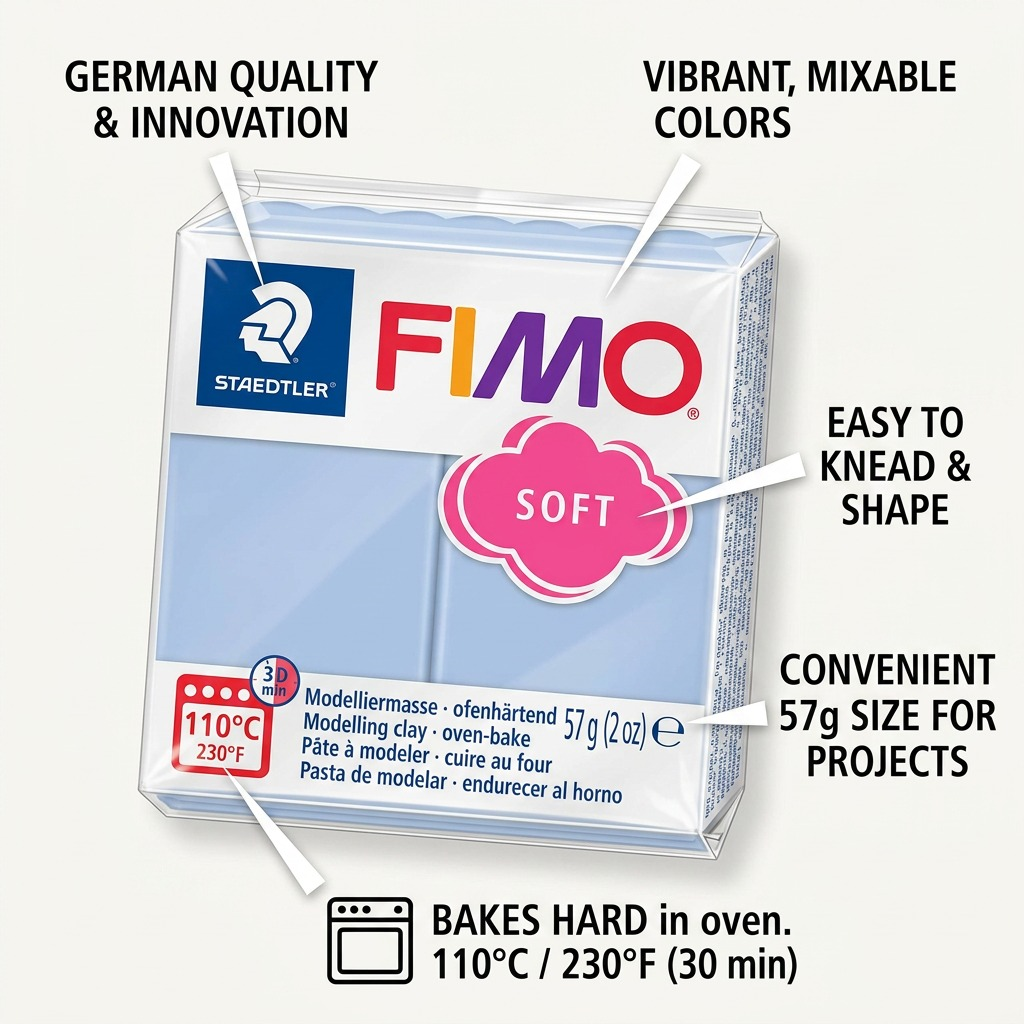 FIMO Soft – Pâte brise matinale 57 g, réf. 8020-T30 — vue 6