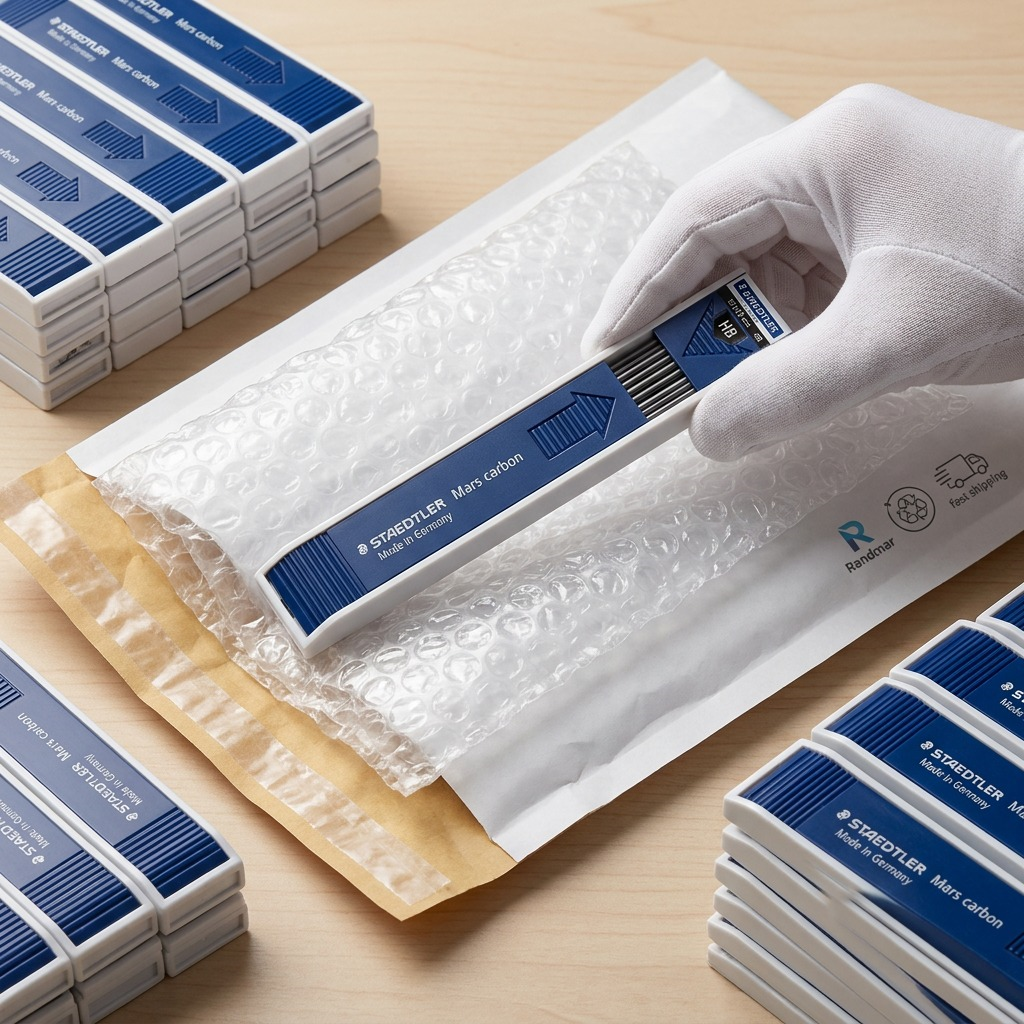STAEDTLER Mars Lumograph – Mines 2 mm HB, réf. 200-HB-03 — gros plan des détails
