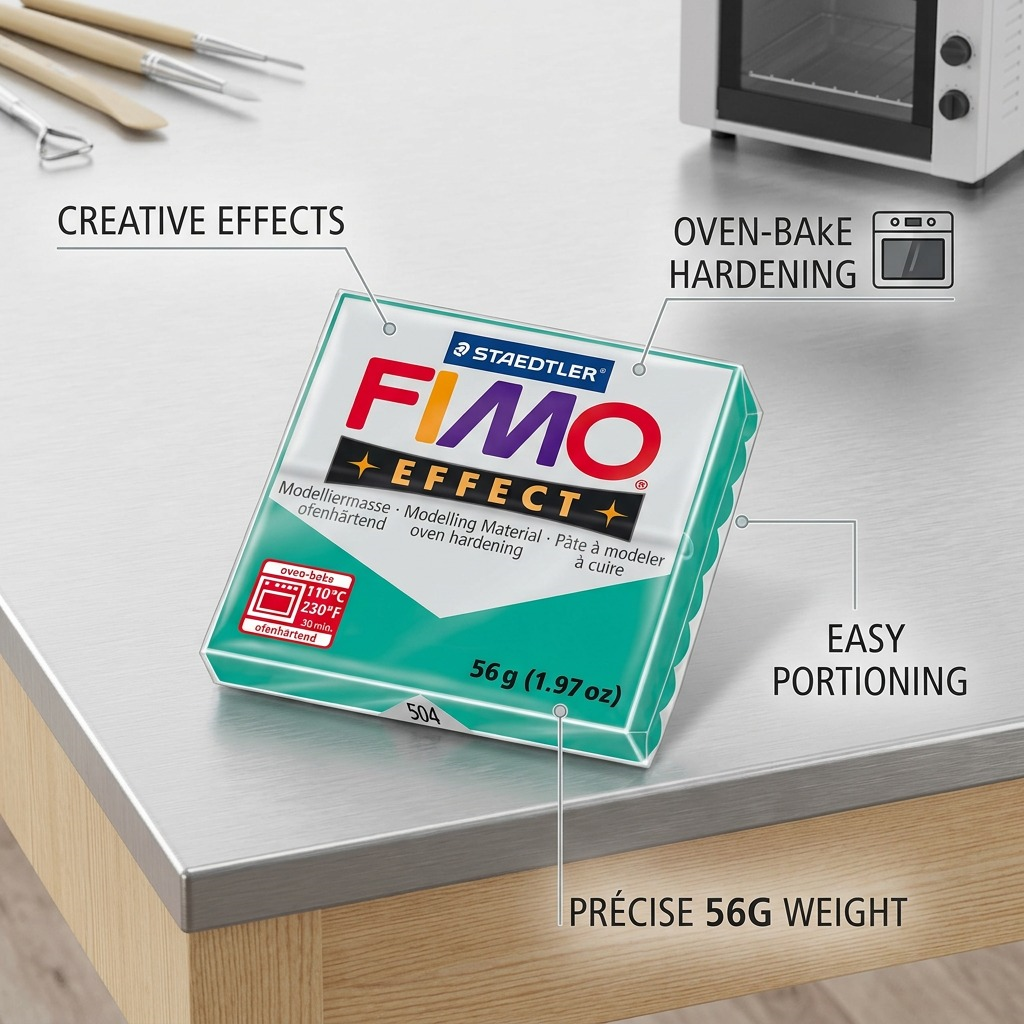 FIMO Effect – Pâte verte 57 g, réf. 8020-504 — vue 6