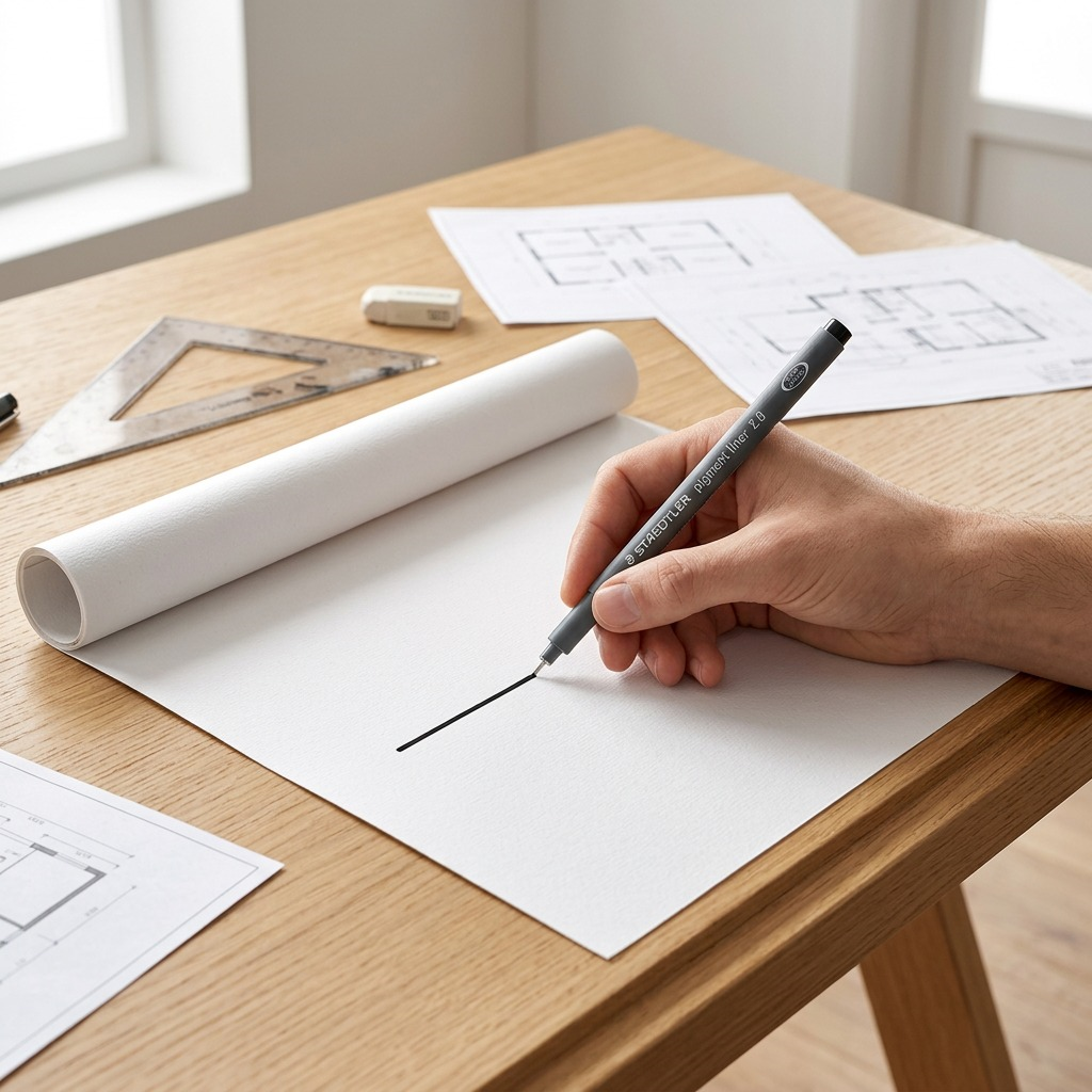 STAEDTLER Pigment Liner – Fineliner noir 2,0 mm, réf. 308-C2-9M — vue du produit 4