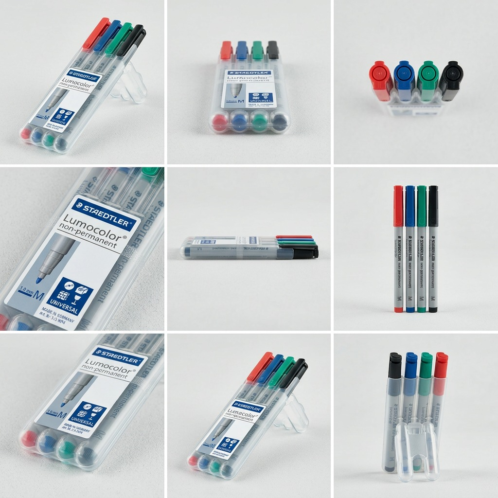 STAEDTLER Lumocolor – 4 marqueurs effaçables moyen, réf. 315-WP4-10 — vue du produit 5