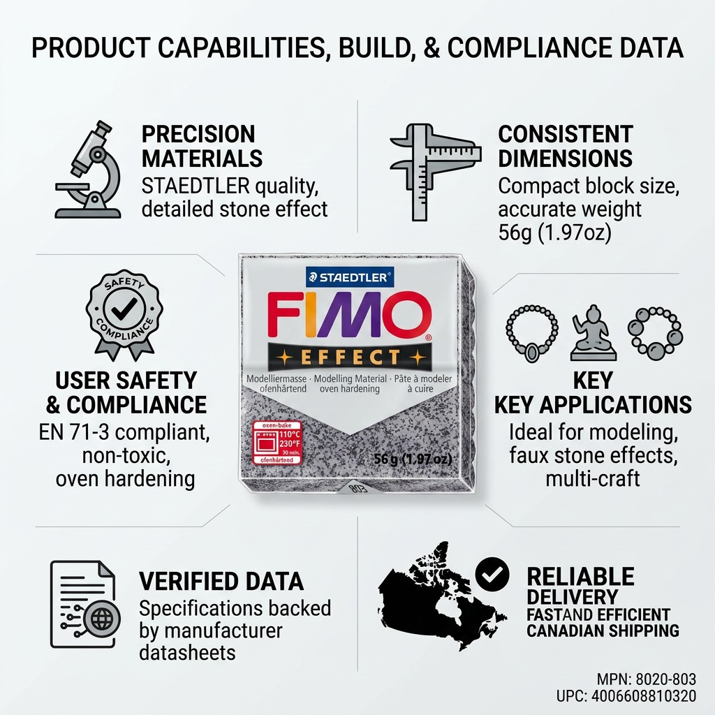 FIMO Effect – Pâte effet pierre granite 57 g, réf. 8020-803 — vue 8