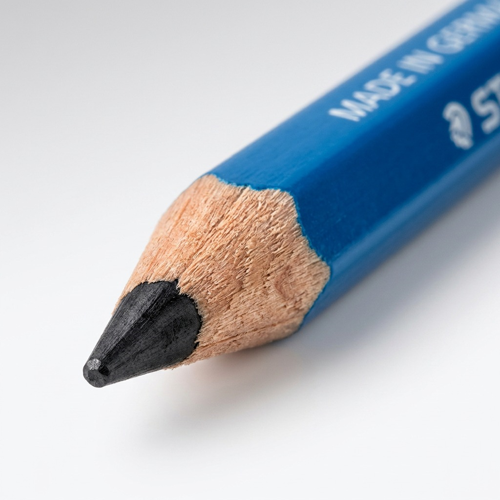 STAEDTLER Mars Lumograph – Crayon graphite 8B, réf. 100-8B-M — gros plan des détails
