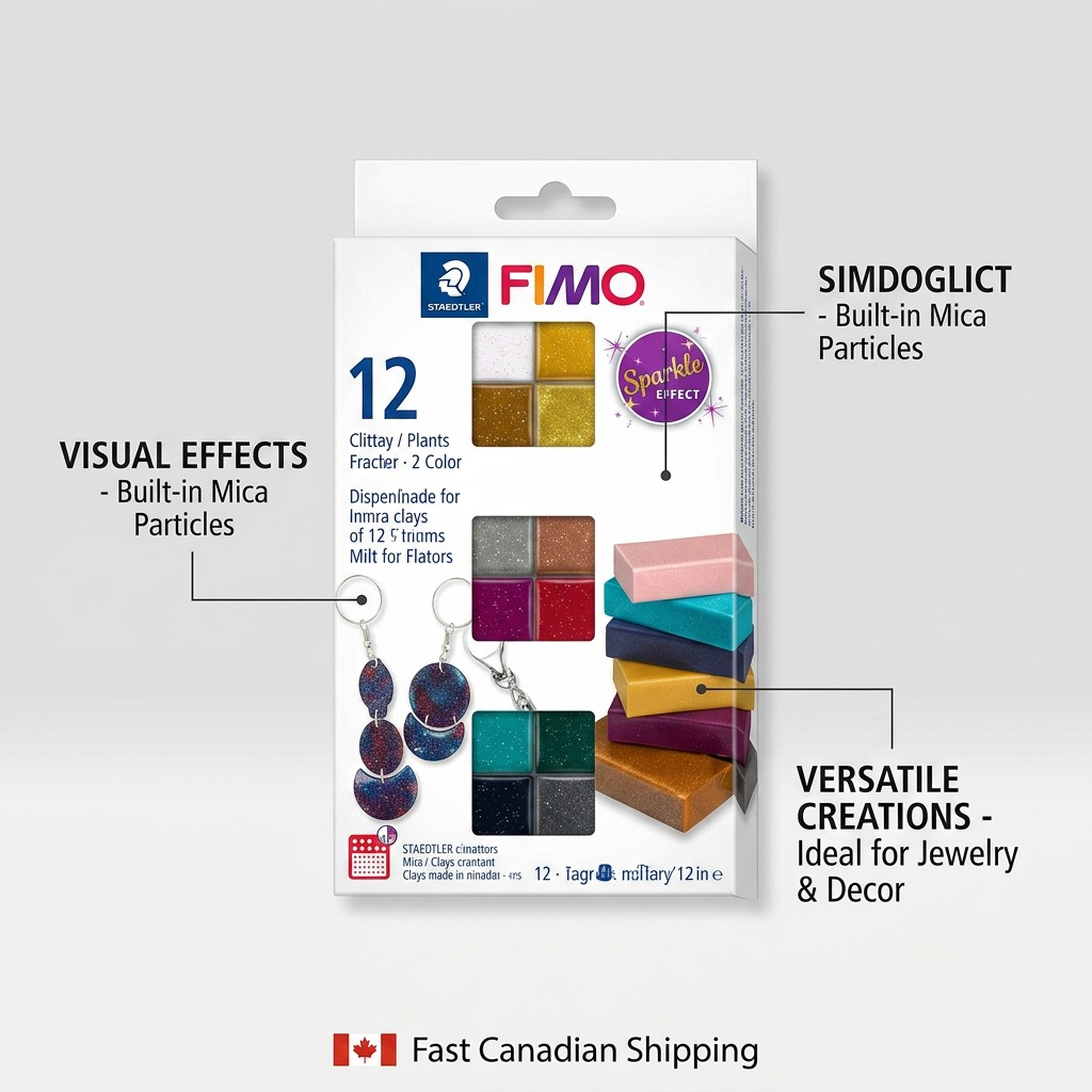 FIMO Effect Sparkle (Scintillant) – Lot de 12 couleurs, réf. 8013-C12-4 — vue 6
