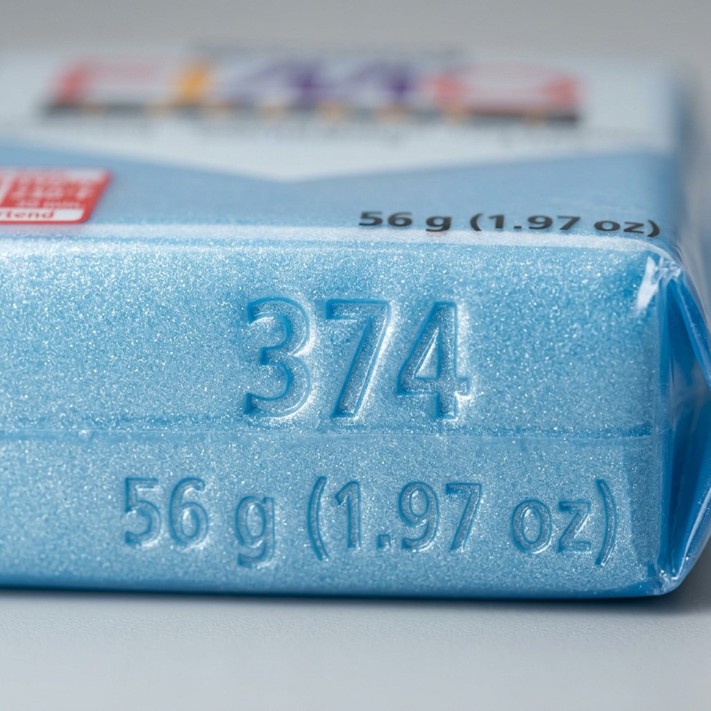 FIMO Effect – Pâte bleue 57 g, réf. 8020-374 — vue rapprochée