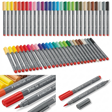 STAEDTLER Pigment Arts Brush – Lot de 36 marqueurs pinceaux, réf. 371-C36-10-35 — gros plan