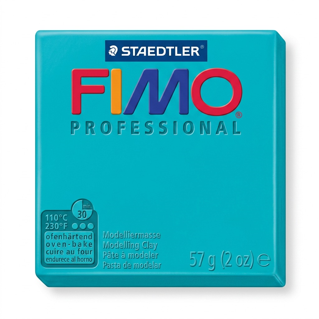 FIMO Professional – Pâte turquoise 57 g, réf. 8005-32 — vue du produit sur fond clair