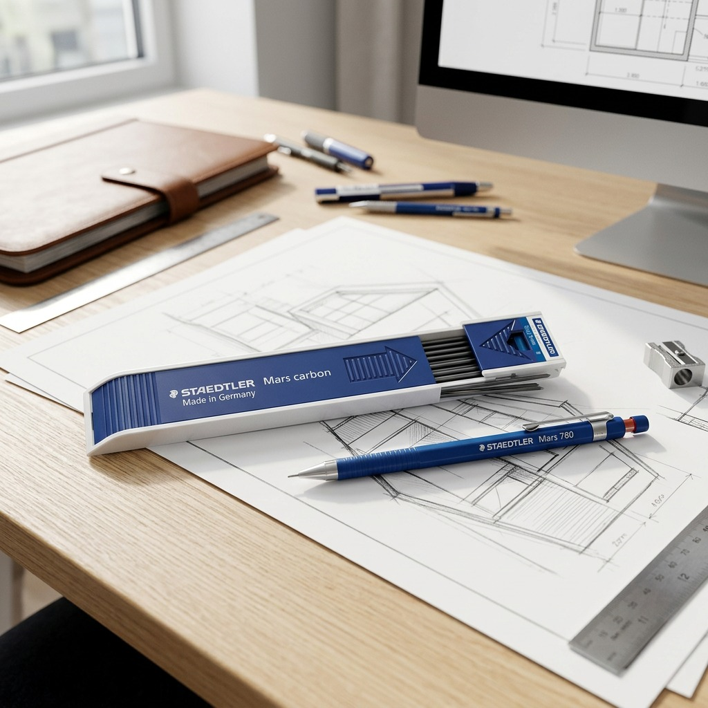 STAEDTLER Mars Carbon – Étui de 12 mines 2 mm B, réf. 200-B-03 — vue du produit 4