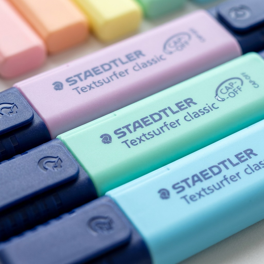 STAEDTLER Textsurfer classic – Lot de 6 surligneurs pastel, référence 364-CWP6PA — gros plan