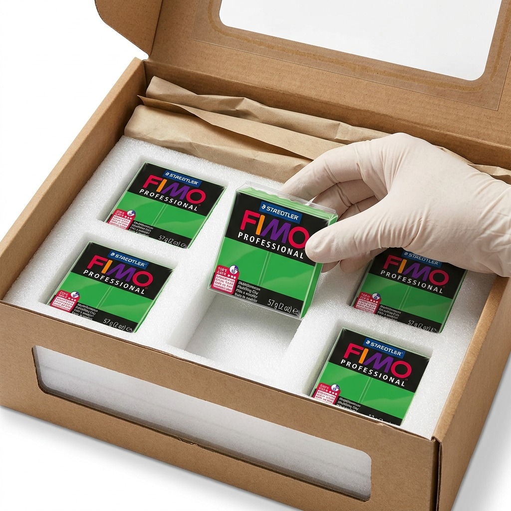 FIMO Professional – Pâte vert pur 57 g, réf. 8005-500 — vue rapprochée