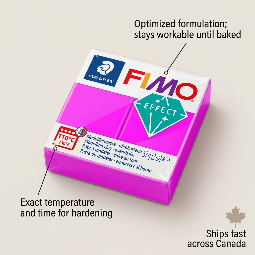 FIMO Effect Neon – Pâte violet néon 57 g, réf. 8010-601 — vue 6