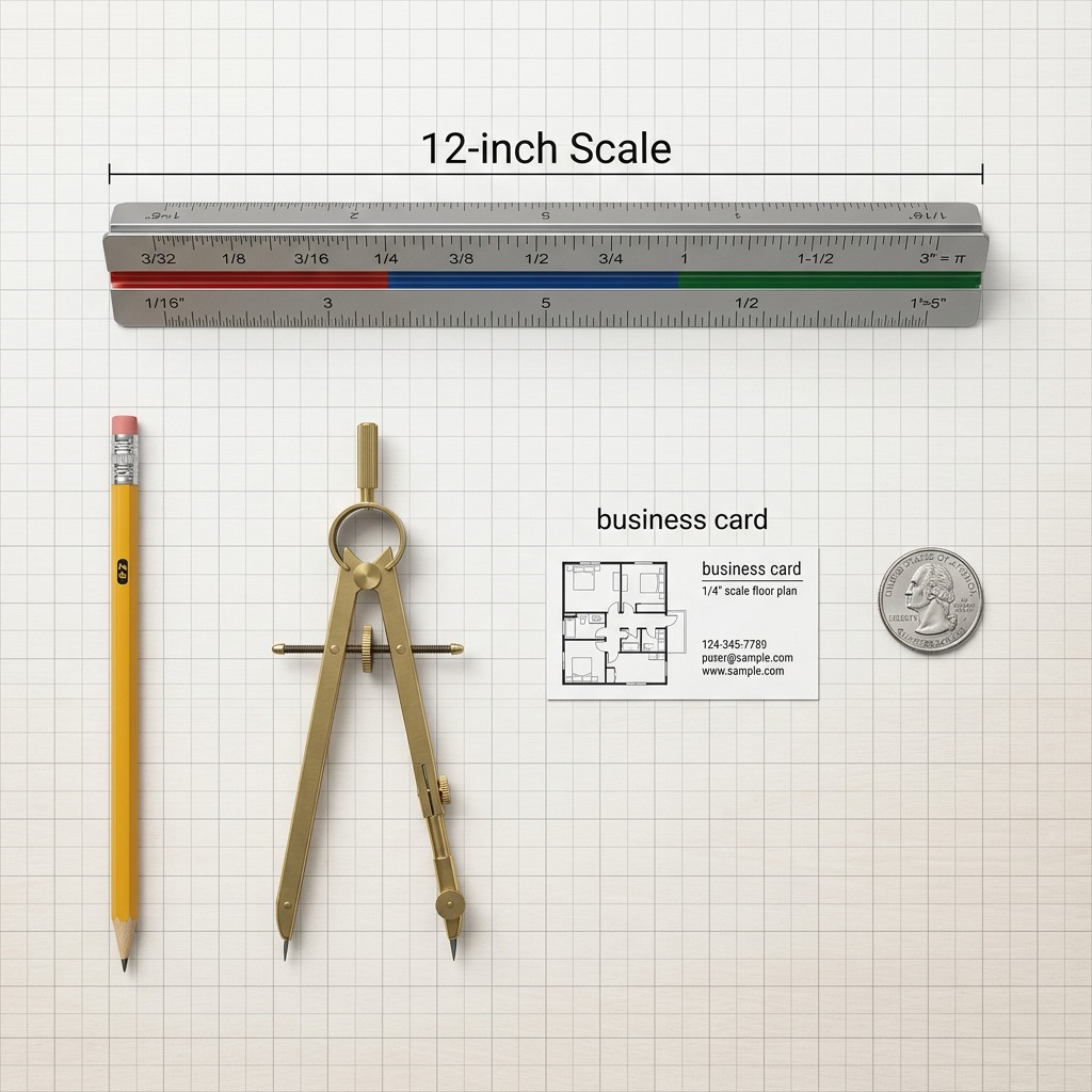 STAEDTLER – Échelle triangle métal architecte 12 po, réf. 987M1831BK04 — vue 4