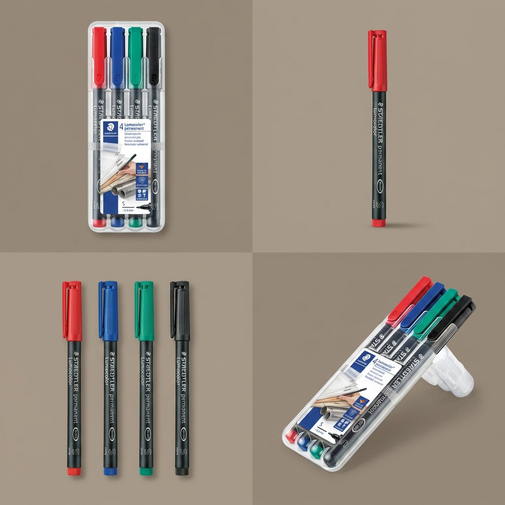 STAEDTLER Lumocolor – 4 marqueurs permanents superfins, réf. 313-WP4-10 — vue du produit 5
