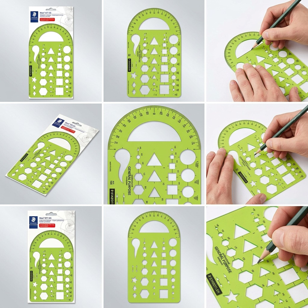 STAEDTLER – Gabarit de traçage multifonction, réf. 977-102-02 — vue 5
