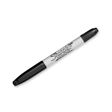 Sharpie Twin Tip – Marqueur permanent noir double pointe fine et ultra-fine. Réf. 32201