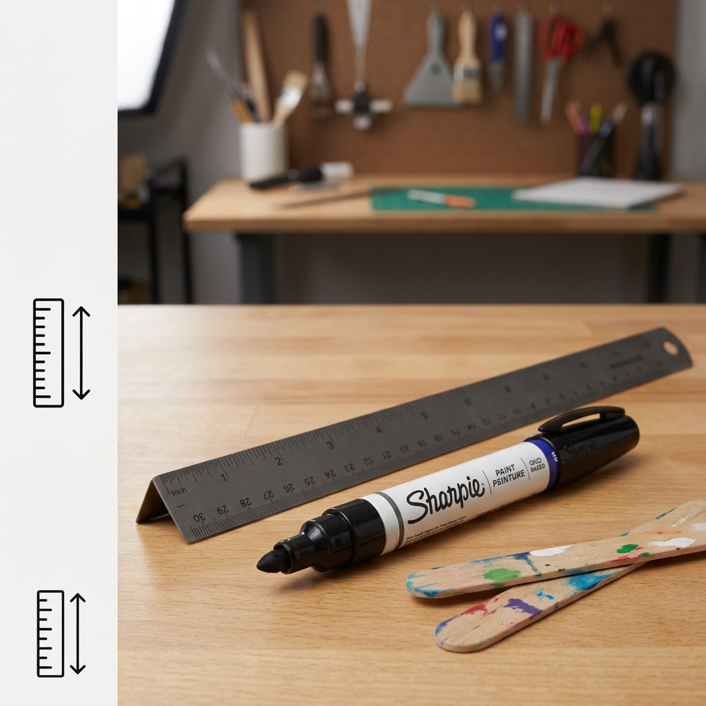 Sharpie Oil-Based Paint Marker with bold point in black, featuring a white barrel and black cap.