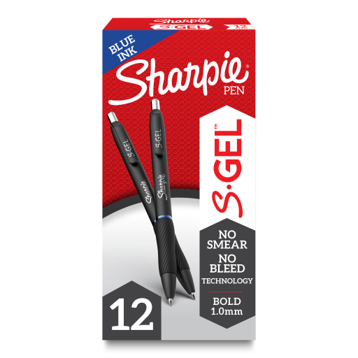 Sharpie S-Gel, Gel Pen, Bold Point (1.0 mm), Blue Ink Gel Pen, 1 Count