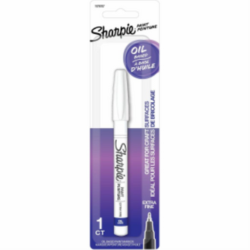 Sharpie Oil-Based Paint Markers - Extra Fine Marker Point - White Ink - Oil Based - 1/Pack