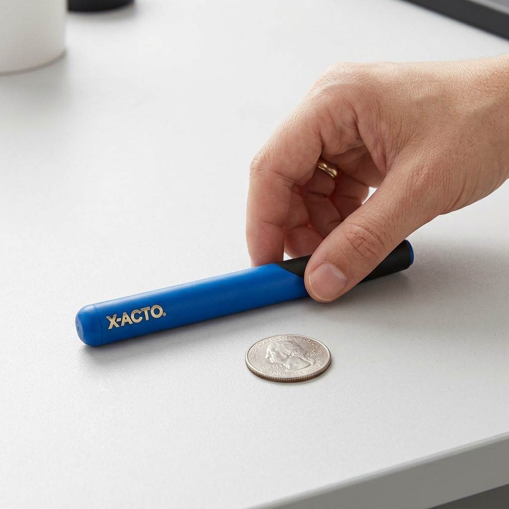 X-ACTO Retract-A-Blade Utility Knife, Blue/Black, Extended Blade, Hero Shot